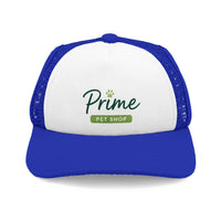 Prime Pet Shop Trucker Hat — Dog Paw Logo Foam Cap