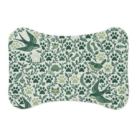 Prime Pet Shop Feeding Mat — Green Bird & Paw Design