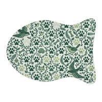 Prime Pet Shop Feeding Mat — Green Bird & Paw Design